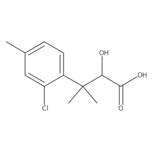 3-(2-Chloro-4-methylphenyl)-2-hydroxy-3-methylbutanoic acid Structure