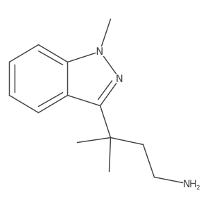 3-methyl-3-(1-methyl-1H-indazol-3-yl)butan-1-amine Structure