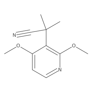2-(2,4-Dimethoxypyridin-3-yl)-2-methylpropanenitrile Structure