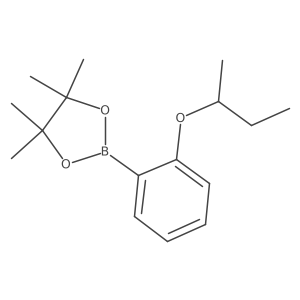 2-(2-Butan-2-yloxyphenyl)-4,4,5,5-tetramethyl-1,3,2-dioxaborolane Structure