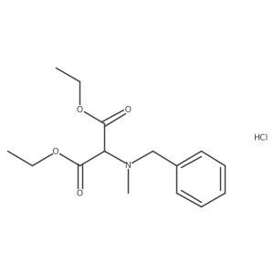 Diethyl [N-methyl(benzyl)amino]malonate hydrochloride结构式