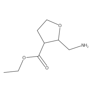 Ethyl 2-(aminomethyl)oxolane-3-carboxylate Structure