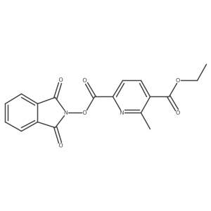 2-(1,3-dioxo-2,3-dihydro-1H-isoindol-2-yl) 5-ethyl 6-methylpyridine-2,5-dicarboxylate结构式