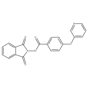 1,3-dioxo-2,3-dihydro-1H-isoindol-2-yl 4-(pyridin-3-yloxy)benzoate结构式