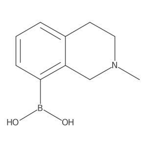 (2-Methyl-1,2,3,4-tetrahydroisoquinolin-8-yl)boronic acid结构式