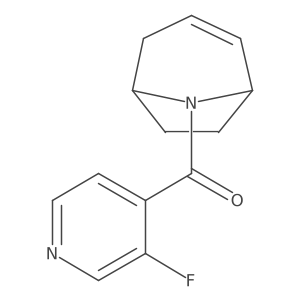 (1R,5S)-8-azabicyclo[3.2.1]oct-2-en-8-yl(3-fluoropyridin-4-yl)methanone结构式