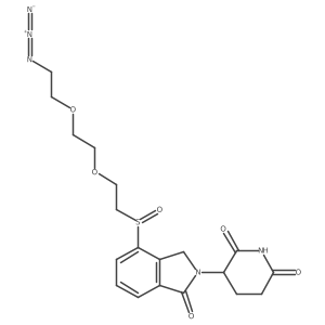3-[4-[2-[2-(2-azidoethoxy)ethoxy]ethylsulfinyl]-1-oxo-isoindolin-2-yl]piperidine-2,6-dione结构式