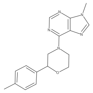 2-(4-Methylphenyl)-4-(9-methylpurin-6-yl)morpholine Structure