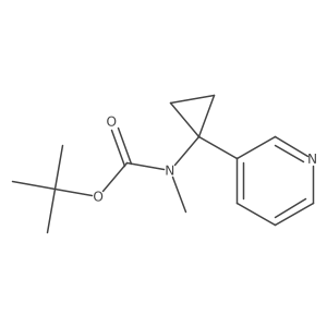 Tert-butyl methyl(1-(pyridin-3-yl)cyclopropyl)carbamate Structure