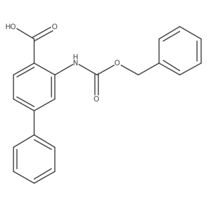 3-{[(Benzyloxy)carbonyl]amino}-[1,1'-biphenyl]-4-carboxylic acid结构式