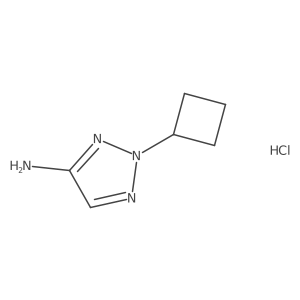 2-Cyclobutyltriazol-4-amine;hydrochloride结构式