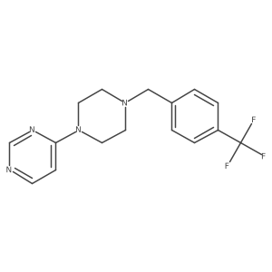 4-(4-{[4-(Trifluoromethyl)phenyl]methyl}piperazin-1-yl)pyrimidine Structure