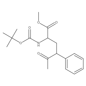 Methyl 2-((tert-butoxycarbonyl)amino)-5-oxo-4-phenylhexanoate结构式