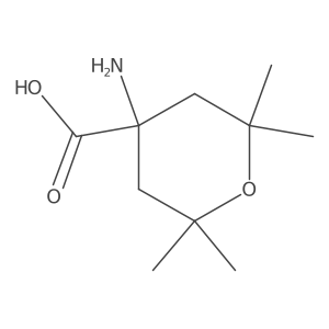 4-Amino-2,2,6,6-tetramethyloxane-4-carboxylic acid结构式