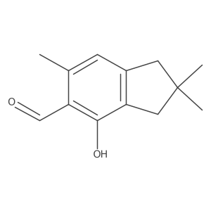 Cc1cc2c(c(O)c1C=O)CC(C)(C)C2结构式