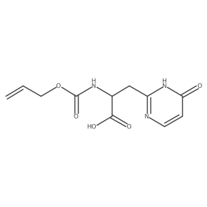 3-(4-Hydroxypyrimidin-2-yl)-2-{[(prop-2-en-1-yloxy)carbonyl]amino}propanoic acid结构式