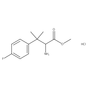Methyl 2-amino-3-(4-fluorophenyl)-3-methylbutanoate hydrochloride Structure