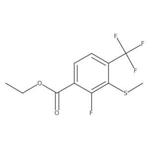 Ethyl 2-fluoro-3-(methylthio)-4-(trifluoromethyl)benzoate Structure