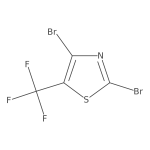 2,4-Dibromo-5-(trifluoromethyl)-1,3-thiazole结构式