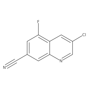 3-Chloro-5-fluoroquinoline-7-carbonitrile Structure