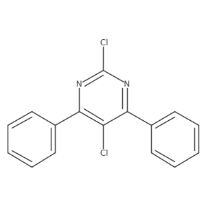2,5-Dichloro-4,6-diphenylpyrimidine结构式