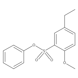 Phenyl 5-ethyl-2-methoxybenzene-1-sulfonate Structure