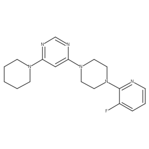 4-[4-(3-Fluoropyridin-2-yl)piperazin-1-yl]-6-(piperidin-1-yl)pyrimidine结构式