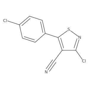 5-(4-Chlorophenyl)-3-chloroisothiazole-4-carbonitrile Structure
