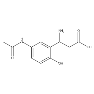 5-(Acetylamino)-I(2)-amino-2-hydroxybenzenepropanoic acid结构式