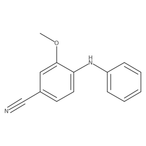 Benzonitrile, 3-methoxy-4-(phenylamino)-结构式