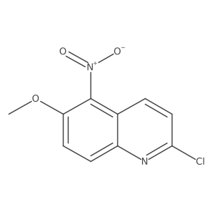 2-Chloro-6-methoxy-5-nitroquinoline Structure