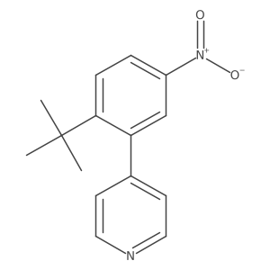 4-(2-Tert-butyl-5-nitrophenyl)pyridine Structure