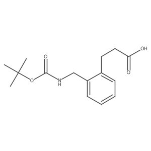 3-[2-(([(Tert-butoxy)carbonyl]amino)methyl)phenyl]propanoic acid Structure