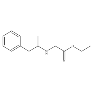 Ethyl N-(1-Methyl-2-phenylethyl)glycine Ester结构式