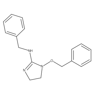N-benzyl-1-(benzyloxy)-4,5-dihydro-1H-imidazol-2-amine结构式