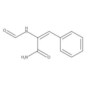 (2E)-2-(Formylamino)-3-phenyl-2-propenamide结构式