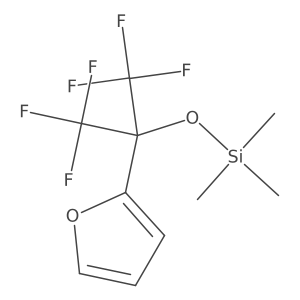 2-[2,2,2-Trifluoro-1-(trifluoromethyl)-1-[(trimethylsilyl)oxy]ethyl]furan Structure