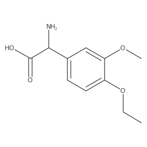 2-Amino-2-(4-ethoxy-3-methoxyphenyl)acetic acid结构式