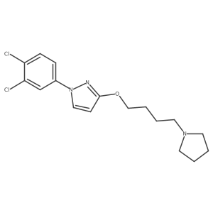 1-(3,4-Dichlorophenyl)-3-[4-(1-pyrrolidinyl)butoxy]-1h-pyrazole结构式