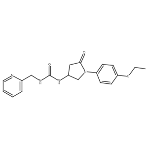 1-(1-(4-Ethoxyphenyl)-5-oxopyrrolidin-3-yl)-3-(pyridin-2-ylmethyl)urea Structure