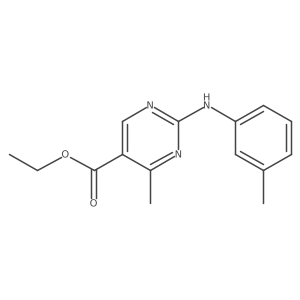 Ethyl 4-methyl-2-[(3-methylphenyl)amino]pyrimidine-5-carboxylate Structure