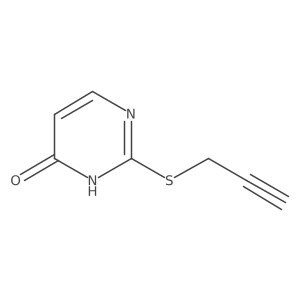 2-prop-2-ynylsulfanyl-1H-pyrimidin-6-one Structure