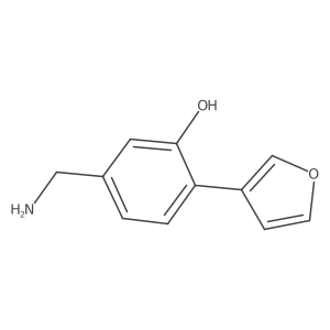 5-Aminomethyl-2-furan-3-yl-phenol结构式