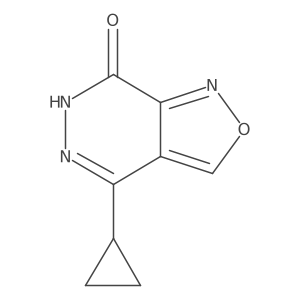 4-cyclopropylisoxazolo[3,4-d]pyridazin-7(6H)-one结构式