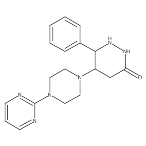 6-Phenyl-5-(4-pyrimidin-2-ylpiperazin-1-yl)diazinan-3-one结构式