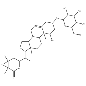 (1alpha,3beta,20S,22R,24S,25S)-Pubescenin Structure