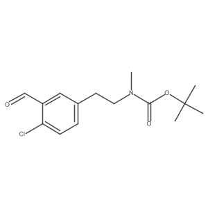 [2-(4-Chloro-3-formyl-phenyl)-ethyl]-methyl-carbamic acid tert-butyl ester结构式