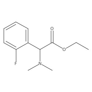 Ethyl 2-(dimethylamino)-2-(2-fluorophenyl)acetate结构式