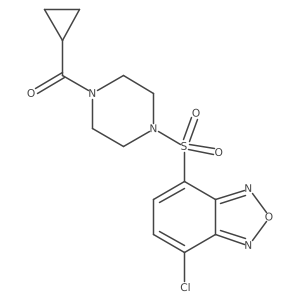 {4-[(7-Chloro-2,1,3-benzoxadiazol-4-yl)sulfonyl]piperazin-1-yl}(cyclopropyl)methanone Structure
