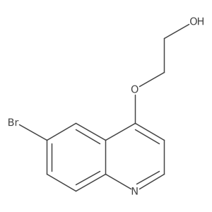 2-(6-Bromo-quinolin-4-yloxy)-ethanol Structure